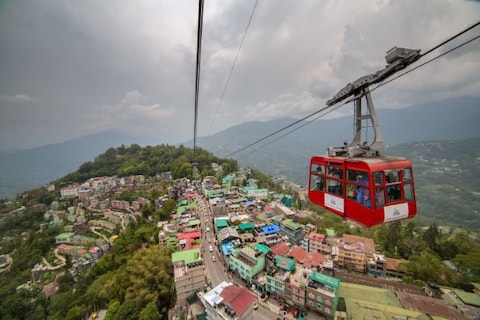 Riding the Gangtok Ropeway